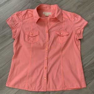 Michael Kors Short Sleeve Button Up